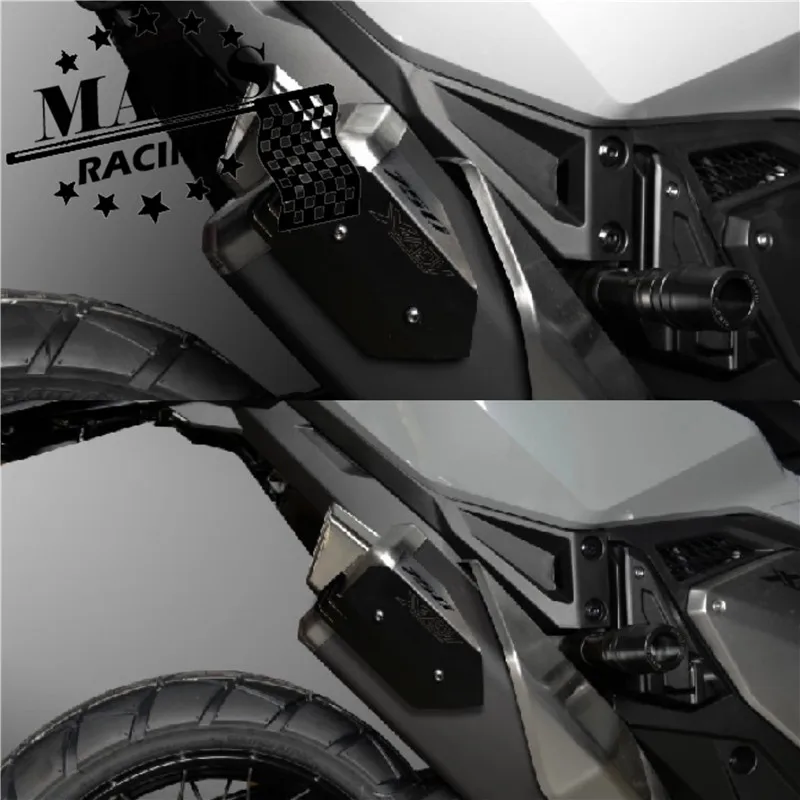 

Motorcycle CNC Exhaust Muffler Pipe Cover Guard Protector Heat Shield Kit For HONDA NEW X-ADV750 XADV750 2020 2021 2022