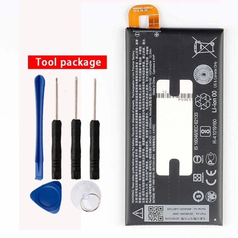 Оригинальный высококачественный аккумулятор B2PYB100 для htc 10 Bolt Evo M10f M11