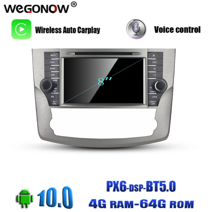 2DIN Android 10 0 4 Гб 64 ПЗУ 8 ядер для Toyota Avalon 2011 2012 автомобильный DVD мультимедийный плеер