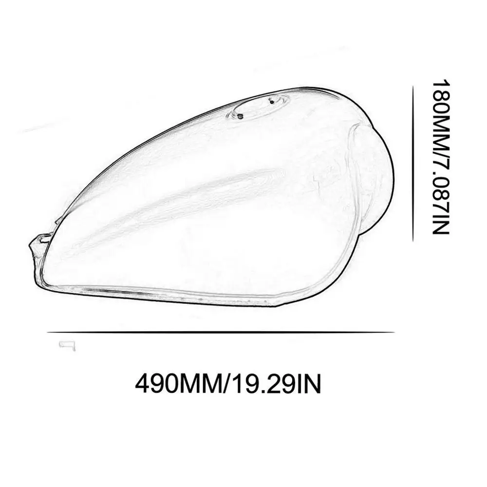 

Motorcycle Fuel Tank Universal Retro Durable Convenient And Practical Metal GN125 Motorcycle Fuel Tank