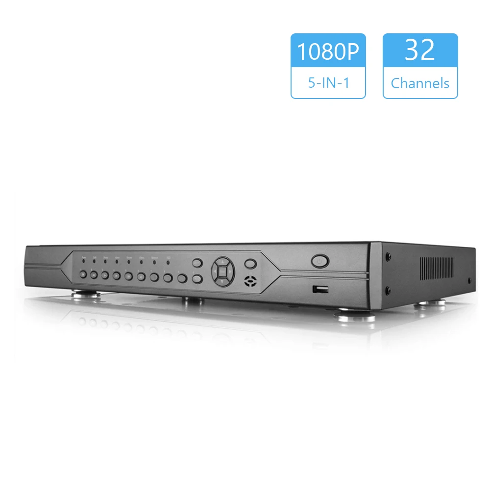 32CH DVR Hybrid 5 in 1 CVI/TVI CVBS/ AHD/IP Безопасность цифровой видеорегистратор Легкий