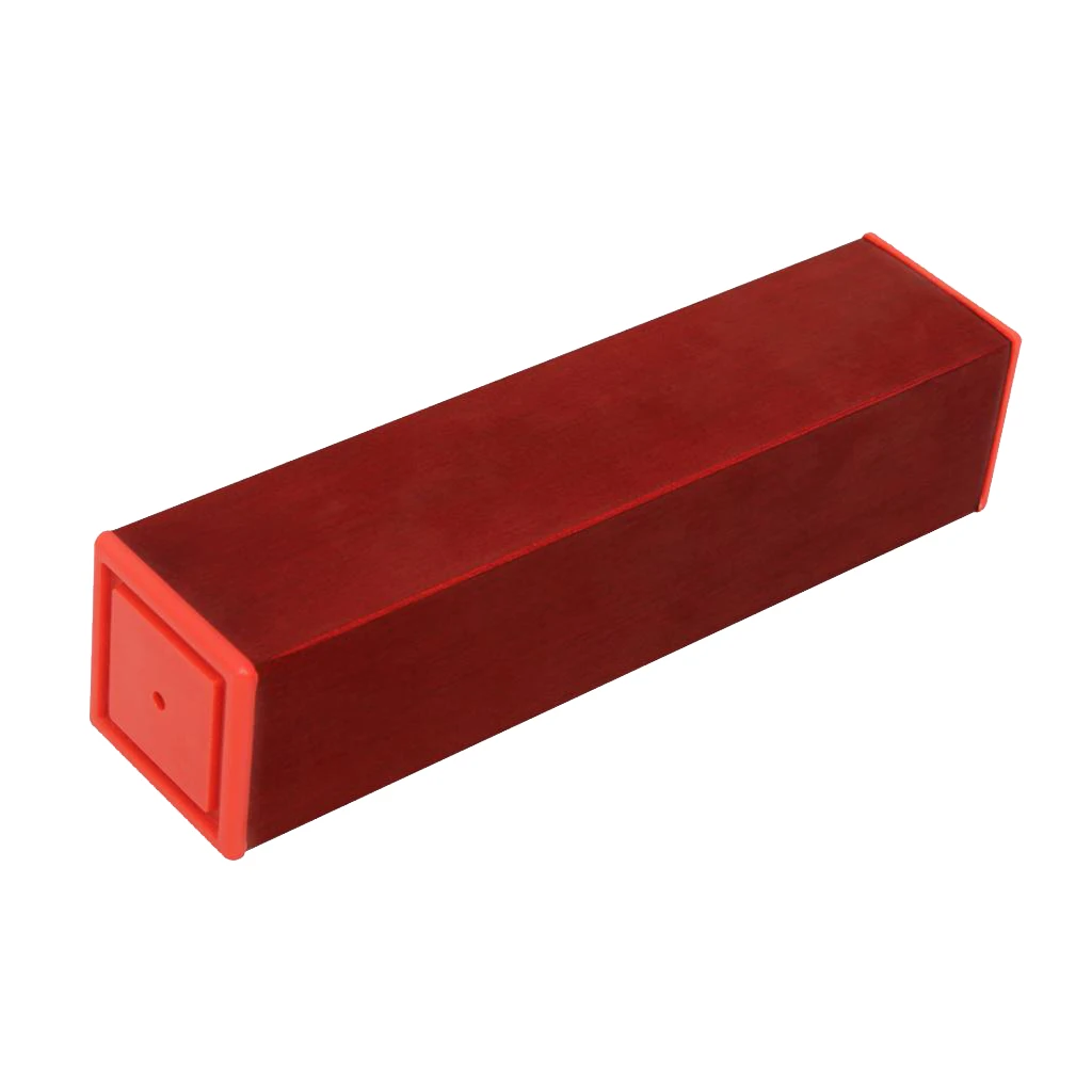 Rectangular Red Wood Hand Shaker Rhythm Percussion Instrument Sand |