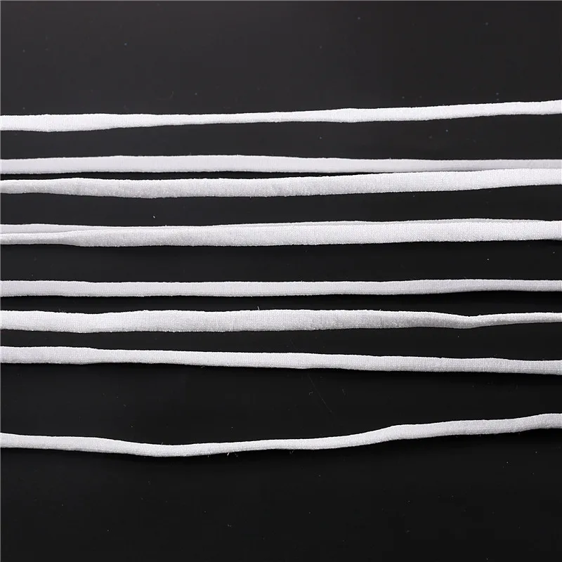 Эластичная Женская 3 мм 5 плоская белая эластичная лента для шитья марлевой маски