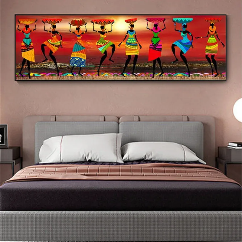 

Abstract African Nude Woman Canvas Paintings On The Wall Art Posters And Prints Black Girls Canvas Pictures For Bed Room Cuadros