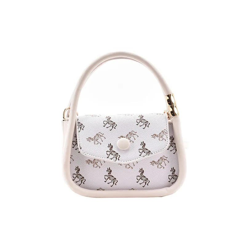 

Ladies new fashion horse print shoulder bag brand design handbag casual crossbody bag 2021 girls cute purses