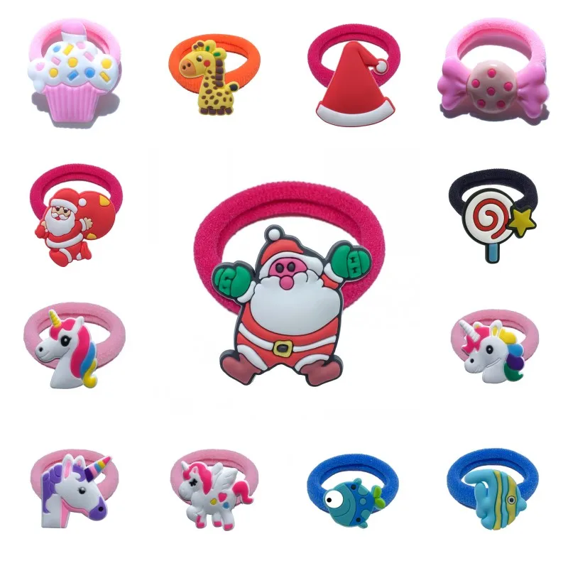 

1PCS Hairbands Kids Scrunchy Hair Band Elastic Hair Accessories Girl's Hair Rope Kid Gift Party Favor Kid Headwear Christmas