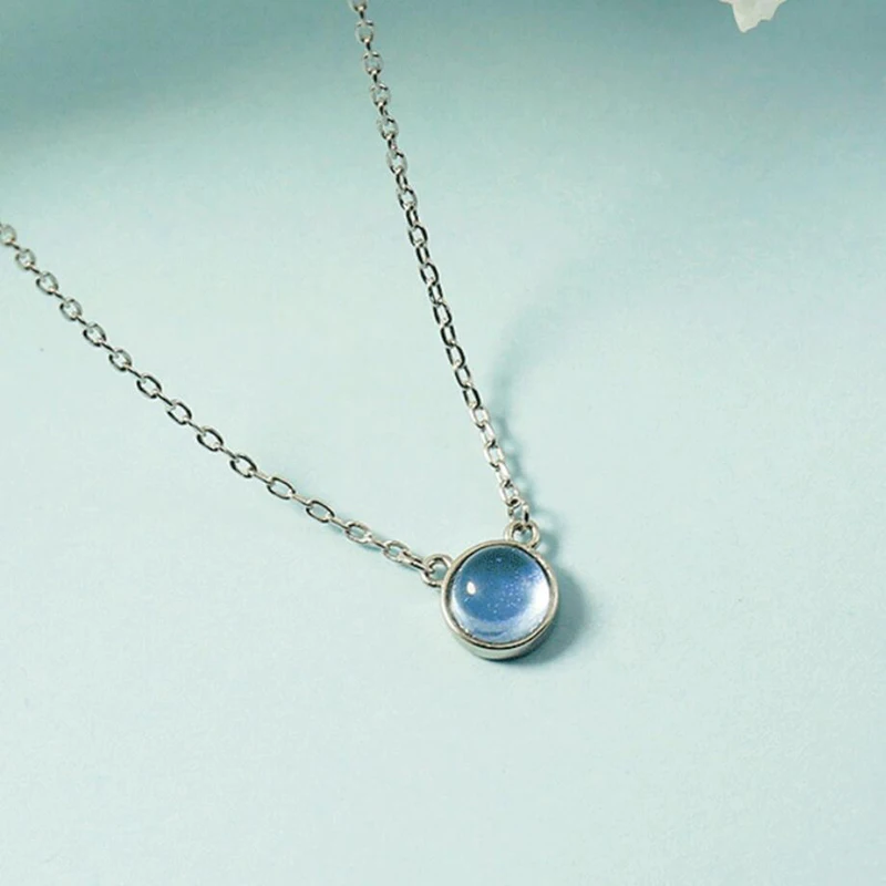 Женское колье с подвеской в виде звездного неба из серебра 925 пробы