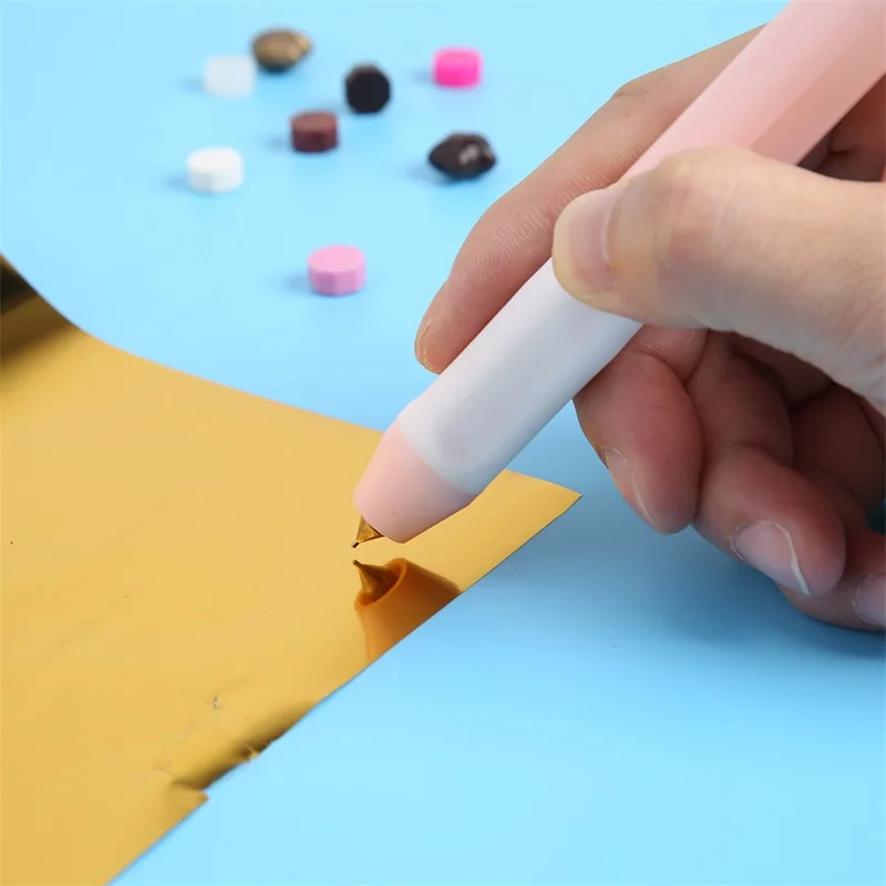 

Pink Heat Foil Pen Set 2.5mm/0.8mm/1.5mm USB Powered Heat Resistant Add Shinning Handwritten Sentiments On Paper Leather Plastic