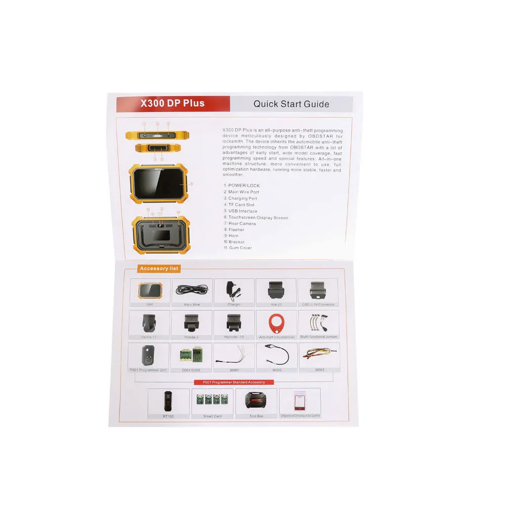 Obdstar X300 DP Plus X300DP автоматический ключ программист контактный Код коррекция одометра EEPROM для умный ключ для Тойоты с P001 программист