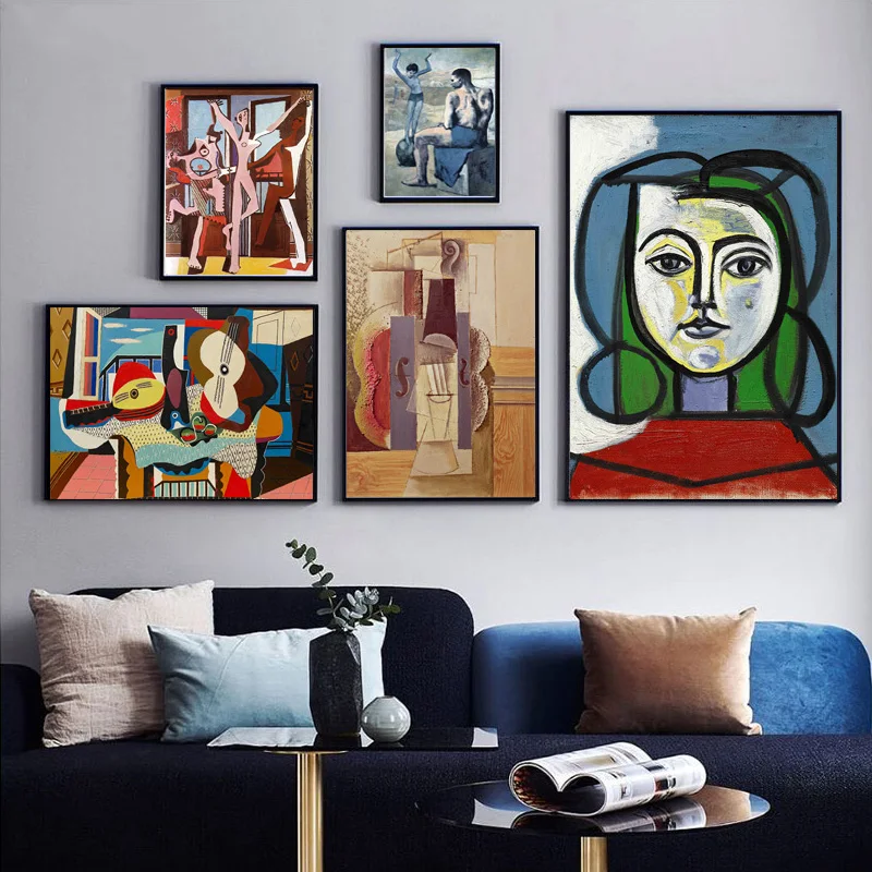 Классическая абстрактная Настенная картина Пикассо плакат на холсте и печать
