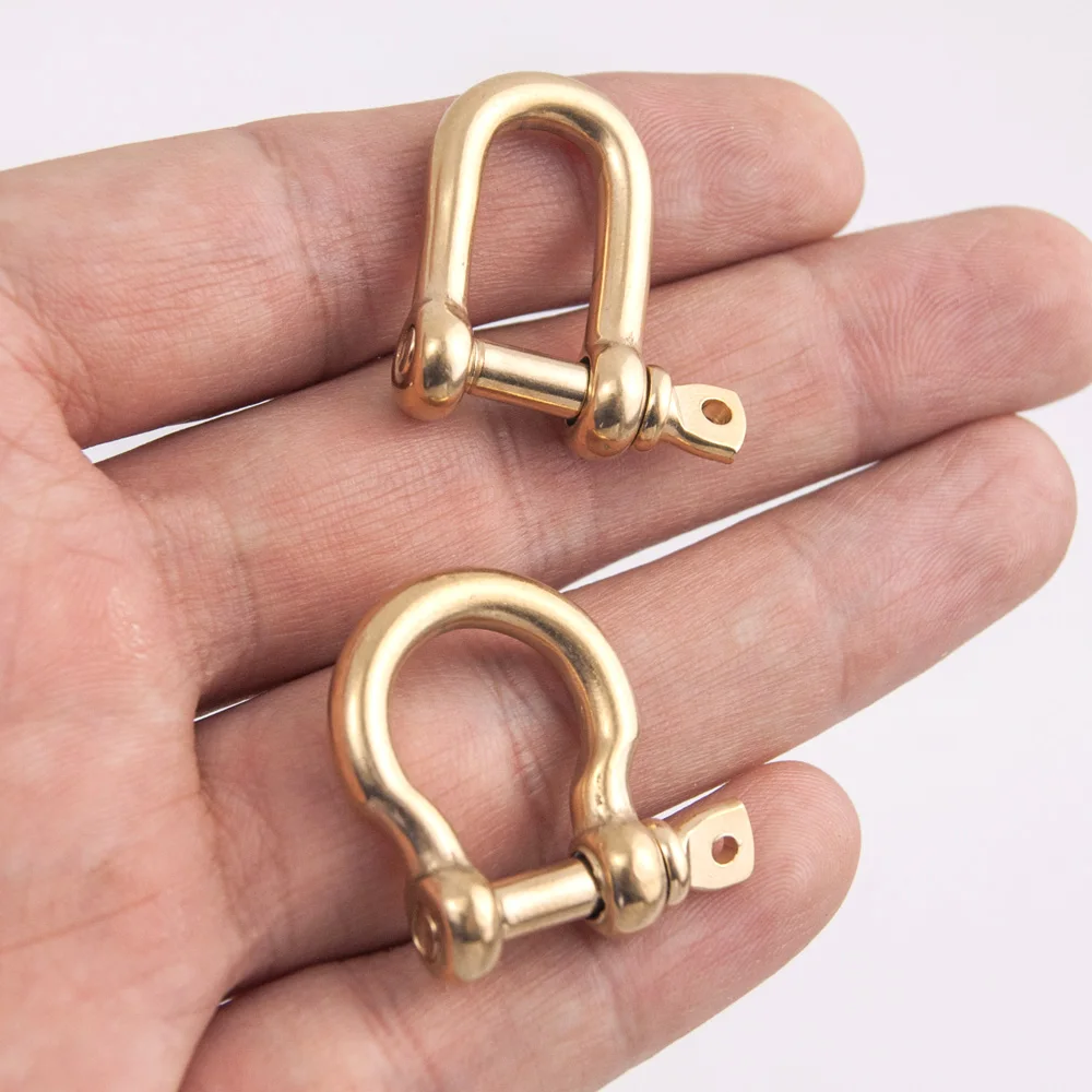 Золотой цвет нержавеющая сталь Скоба U подвеска с карабином защелкивающийся