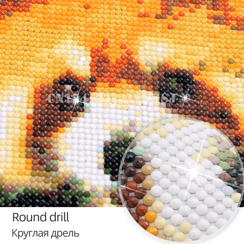 Голубая луна воздушный шар таинственное украшение на стену сделай сам 5D алмазная