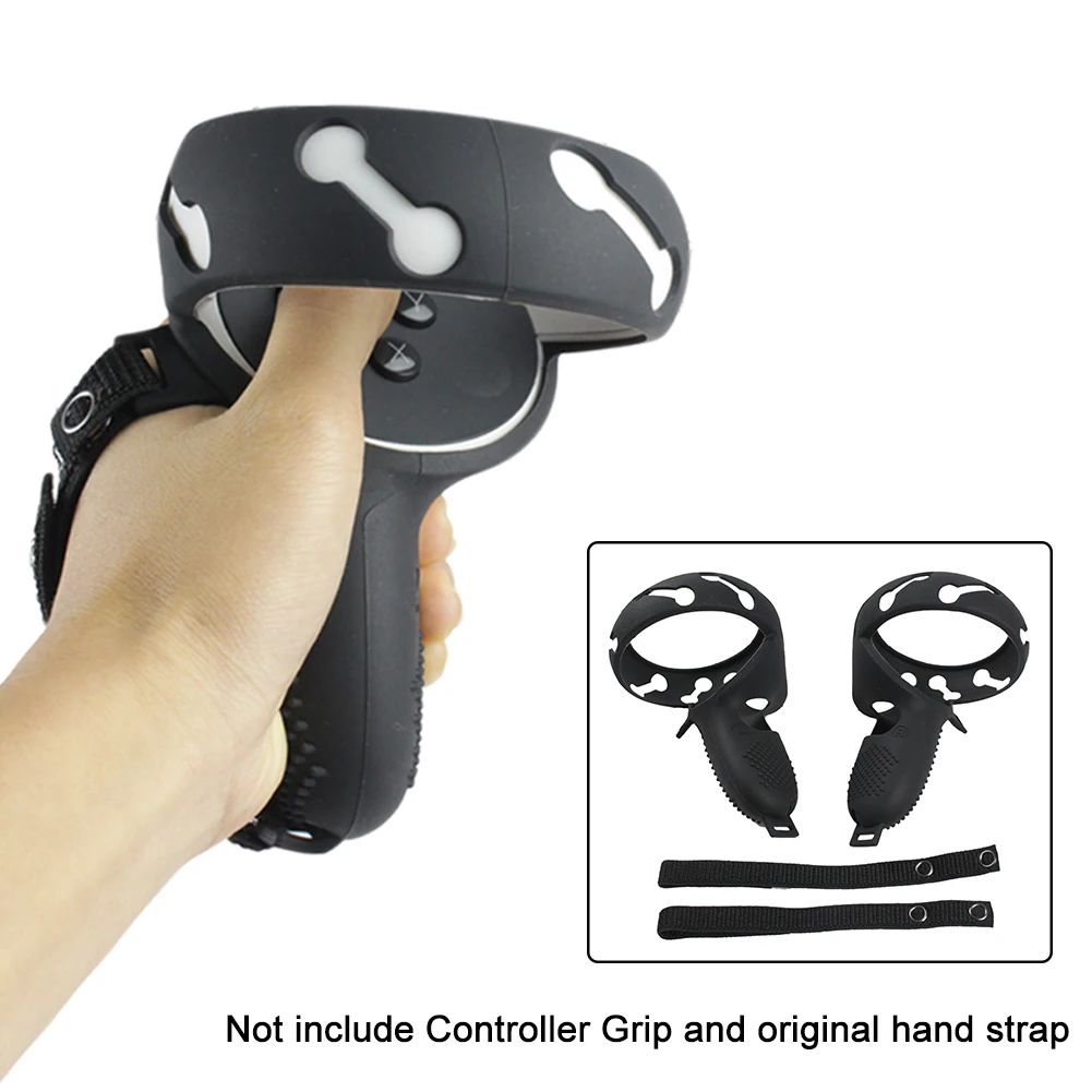 

Easy Install Shockproof With Knuckle Strap Soft Gaming Accessories VR Glasses Touch Controller Grip Cover For Oculus Quest 2