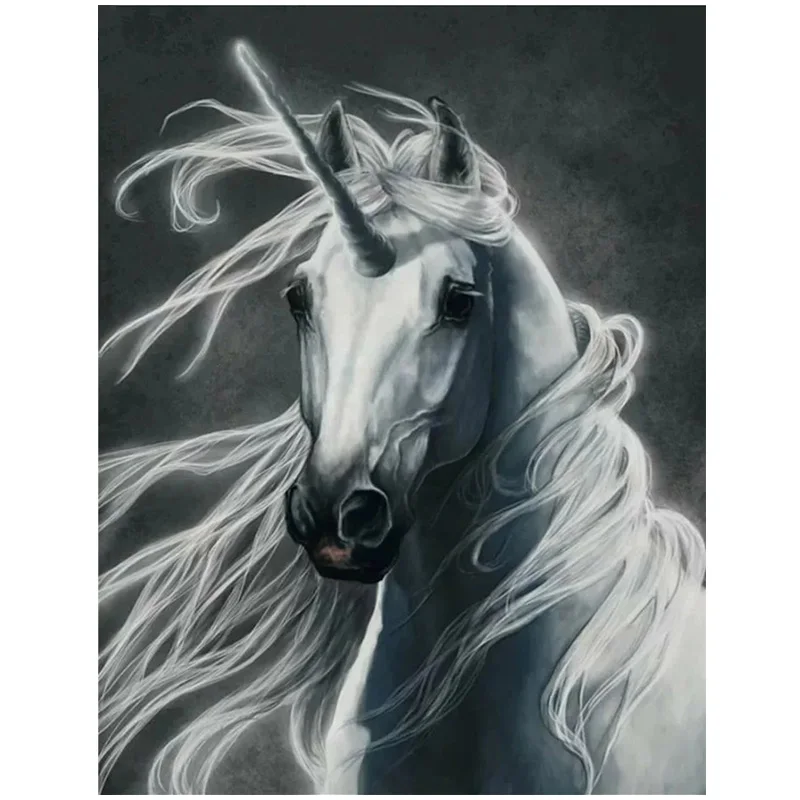 Diy алмазная живопись камни в форме ромба Единорог 5d Набор для рисования с