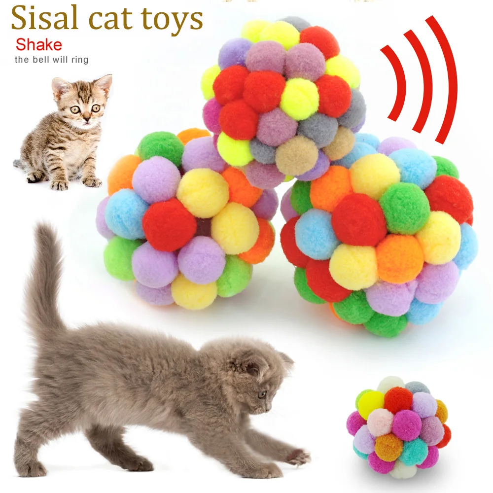 Очистка зубов Питомца Кошка игрушка кошачий мячик размер 5 см 6 7 3 стиля