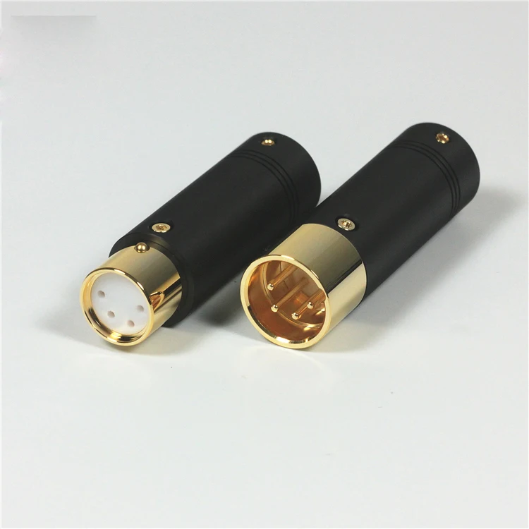 Позолоченный HIFI аудио разъем четырехъядерный Cannon XLR plug 10 мм|Усилители мощности| |