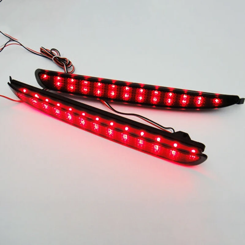 

Car Black Smoked Lens LED Bumper Reflector Tail Brake Light for Mazda 3 SPEED3 2010-2013
