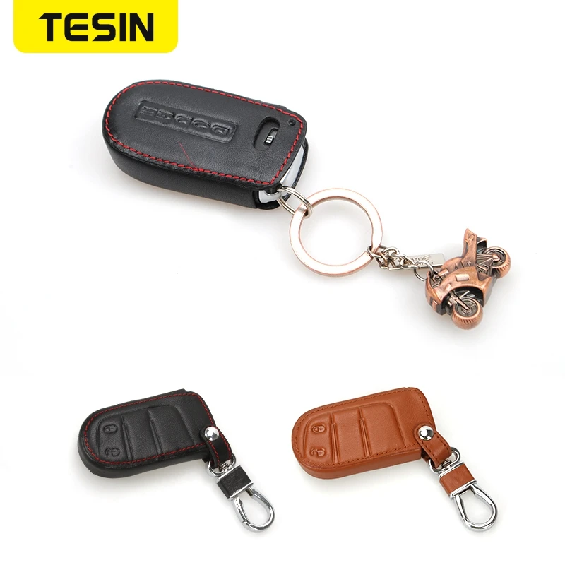 

TESIN Car Key Case for Dodge 2015+Charger Car Organizer Bag Keys Holder for Dodge Charger 2015+ Car Accessories