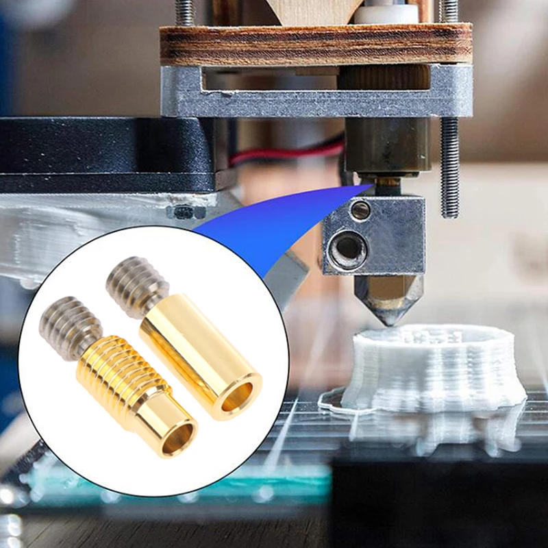 

Титановый сплав Bi-metal Throat Heatbreak латунь медь покрытие Hotend Bimetallic 3D принтер поставка
