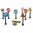 Город строительные блоки дорожные знаки стоп парковки Скорость знак ограничения барьер, обучающие игрушки для детей, подарки, совместимые мс города