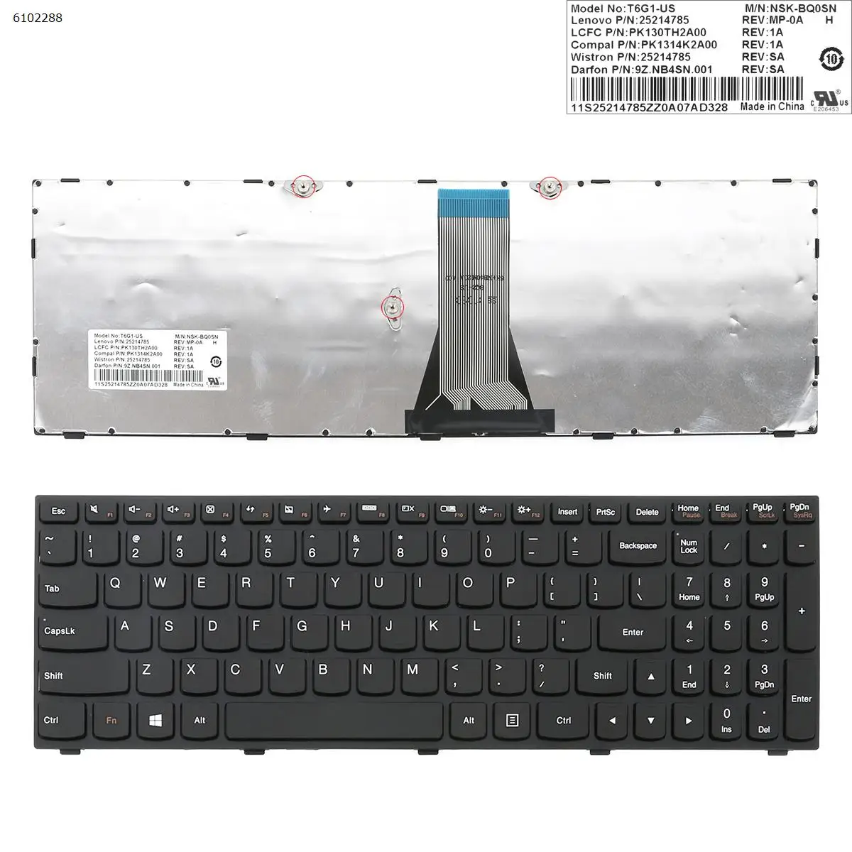 США QWERTY клавиатура новая Замена для ноутбука Lenovo B50-30 B50-80 B50-45 B50-70 M50-70 M50-80 черный -