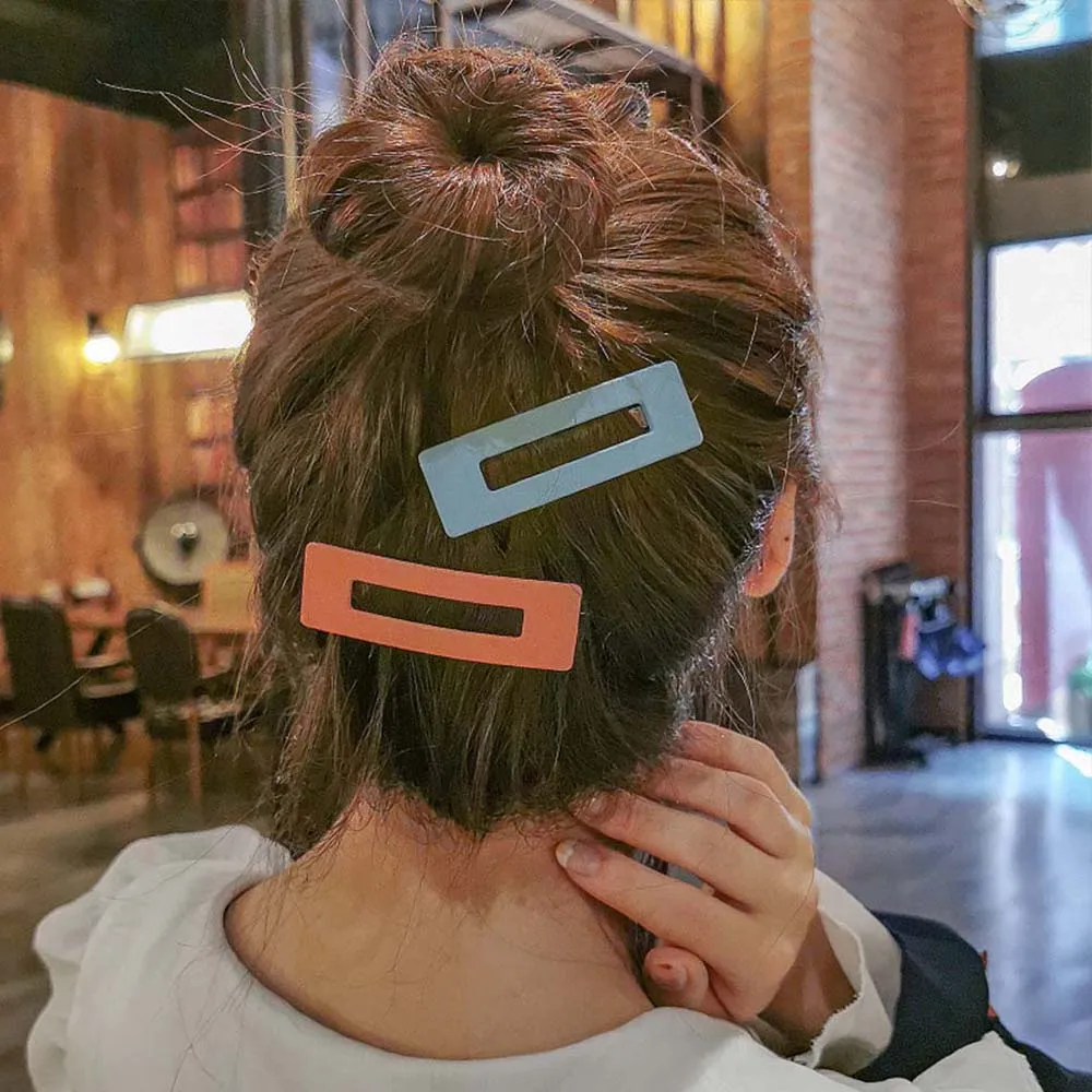 Деревянные радужные заколки для волос девочек круглые женщин милые аксессуары