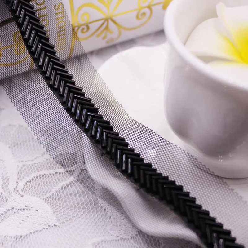 2 ярда вышитая бисером лента в елочку Обрезной воротник для одежды украшение