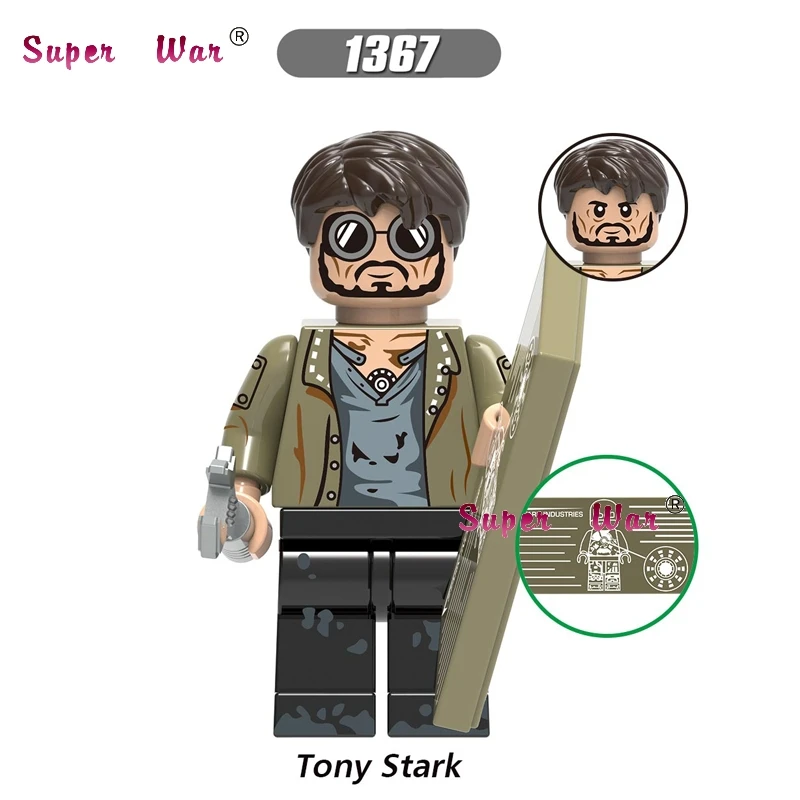 XH1367 Одиночный Мстители эндгейл Локи один арбалон Питер Паркер Quicksilver Kingpin Tony Stark красный череп карликовые строительные блоки Детская игрушка - Цвет: XH1367