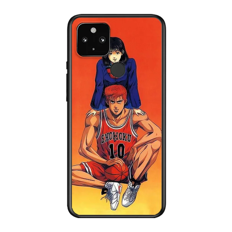 

Anime Comics Slam dunk Soft TPU Silicone Black Cover For Google Pixel 5 4A 5G 4 XL Phone Case