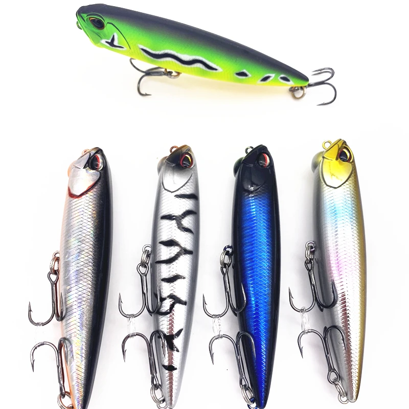 

10cm 15g Z-shape Floating Pencil Fishing Popper Lure TopWater Dogs Hard Pencil Baits Wobbler Hard Bait Fishing Tackle Pesca