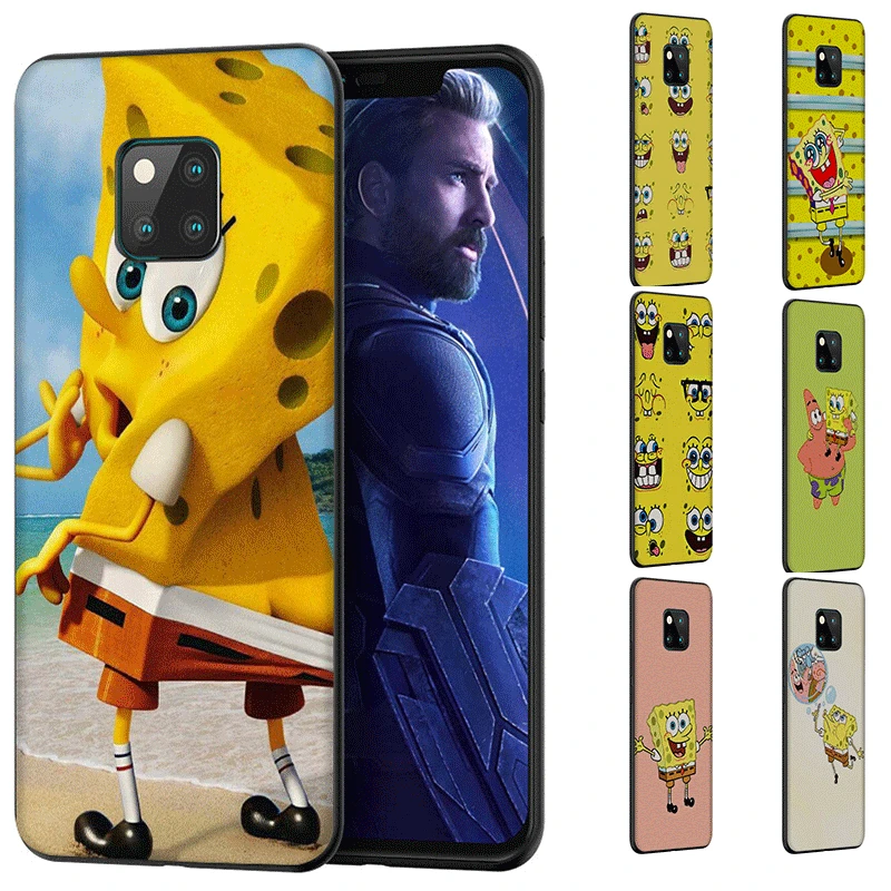 Силиконовый чехол для телефона huawei Honor P8 P9 P10 P20 P30 Lite Pro P Smart Z 2018 2019 забавная Губка