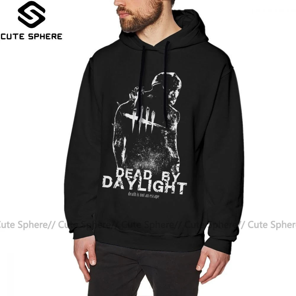 Толстовка Dead By Daylight, худи Dead By Daylight, теплый черный пуловер, толстовка с капюшоном для улицы, Длинные мужские хлопковые крутые толстовки оверсайз