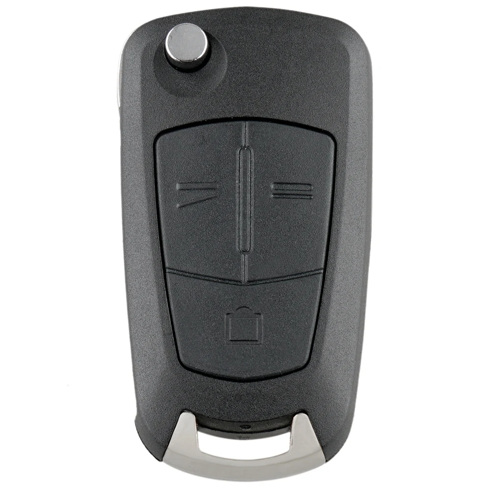 3 кнопки 433 МГц Черный Флип Ключа автомобиля дистанционного ключа универсальный