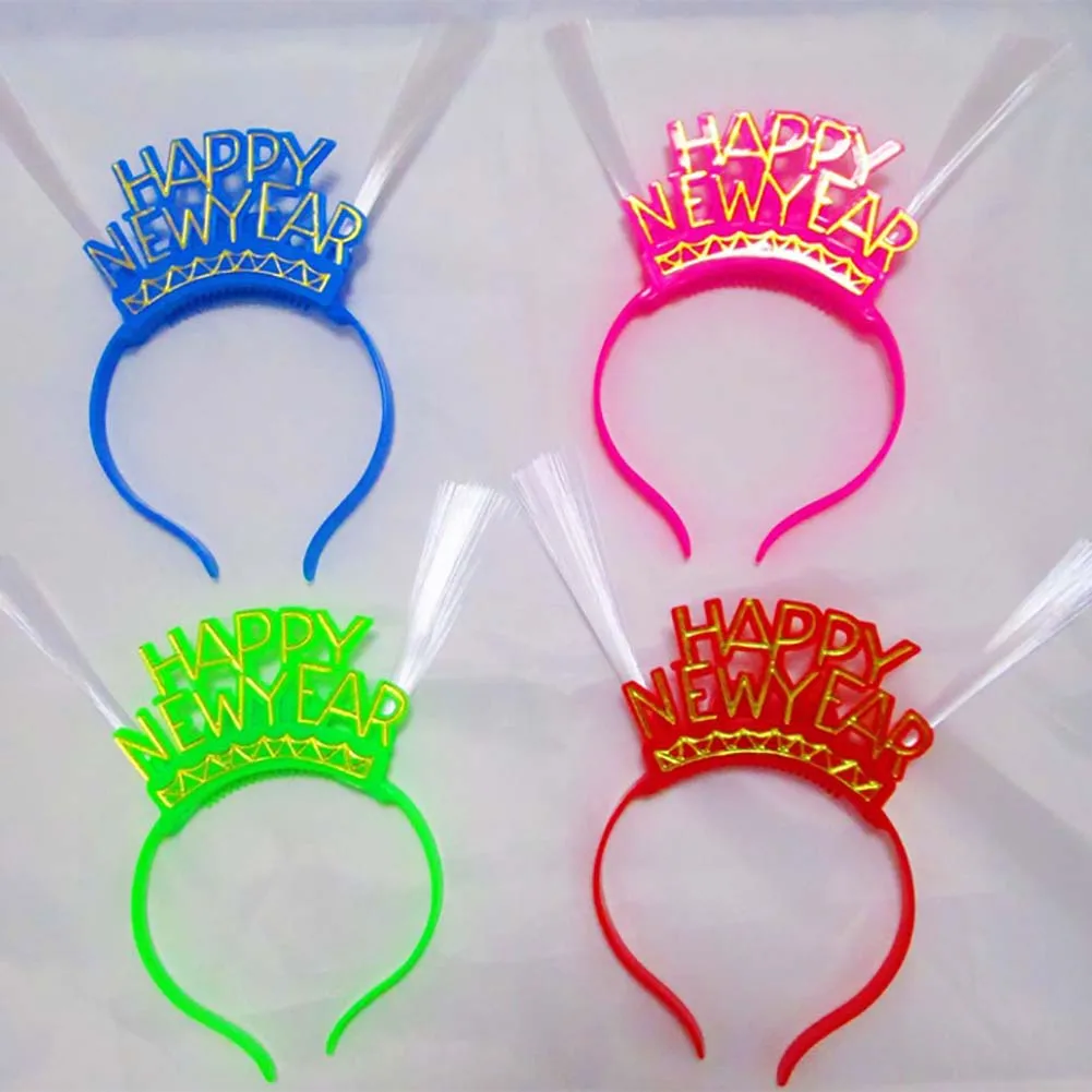 Светильник СВЕТОДИОДНЫЙ волоконно оптический обруч для волос с блестками