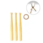 Кронштейн для бейсбольной рамы, полированная серия, прочный деревянный круглый кронштейн для бейсбольной биты, подарок на день рождения, подходит для фанатов бейсбола