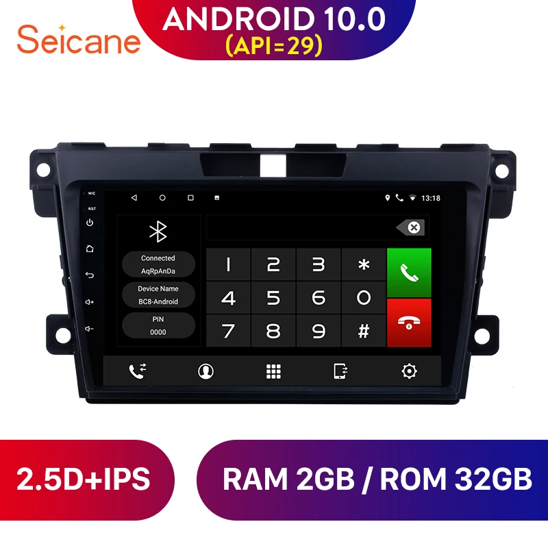 Мультимедийный плеер Seicane автомобильный радиоприемник с навигацией и GPS 9 &quot Android
