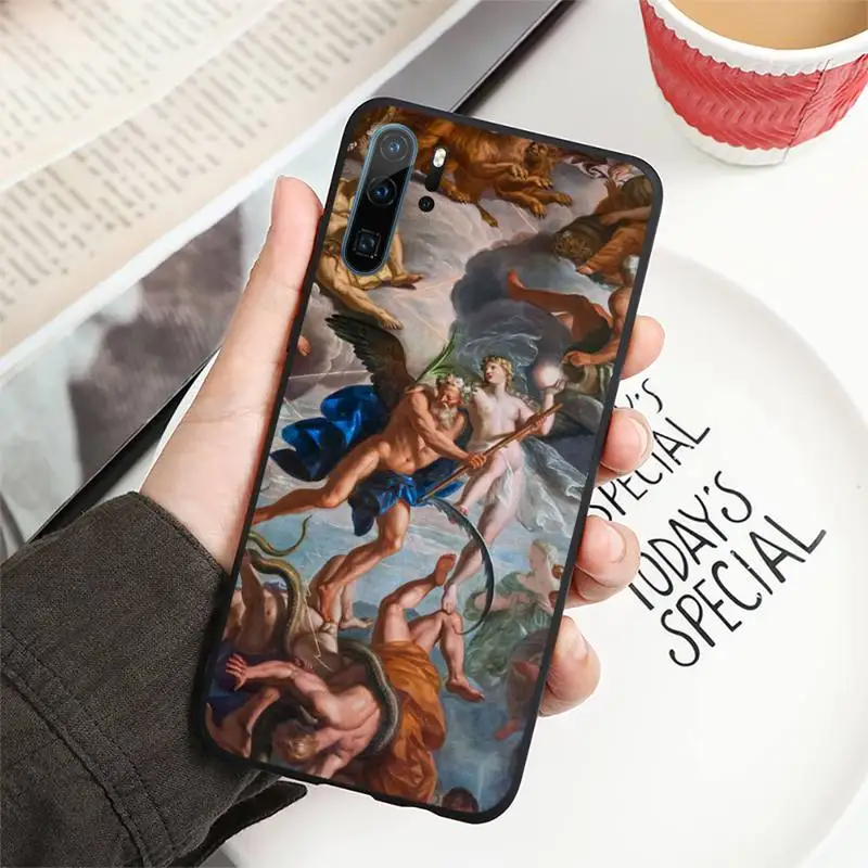 

Famous painting Art retro Phone Case For Huawei honor Mate P 10 20 30 40 i 9 8 pro x Lite smart 2019 nova 5t