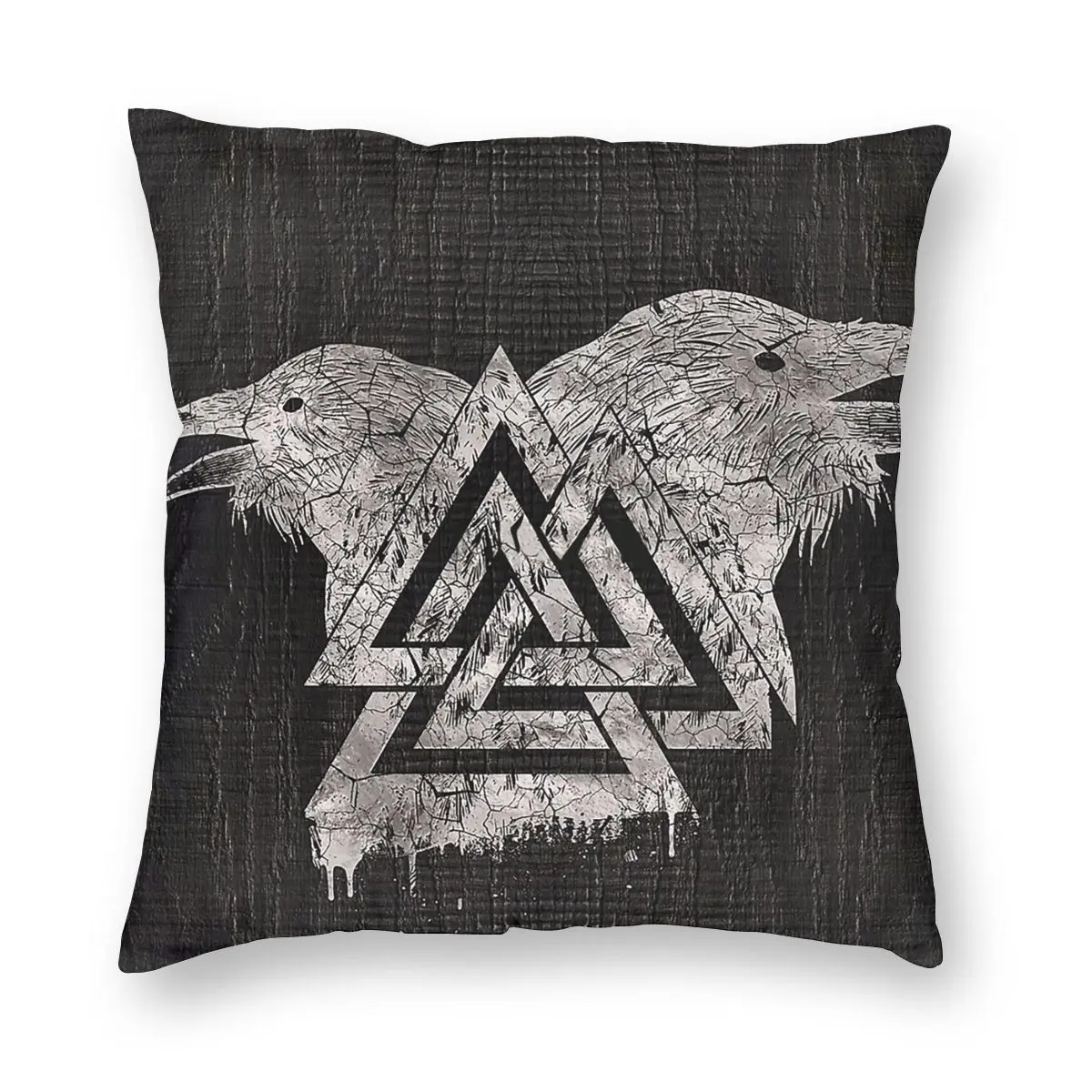 

Символ Valknut наволочка, домашняя декоративная наволочка Vikings Valhalla, наволочка для диванной подушки для дома из полиэстера с двусторонним прин...