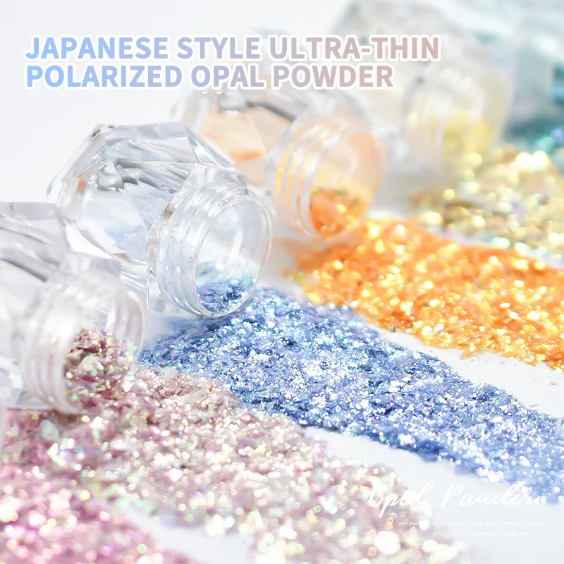 1 тонкая Хрустальная пудра для ногтей блестящие хлопья 3D блестки сияющая