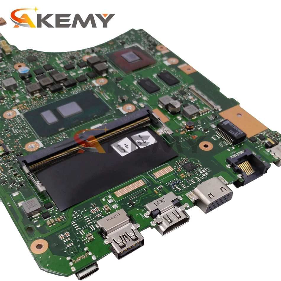 akemy x556uv laptop motherboard for asus x556uqk x556ub x556uq x556uj x556uf x556u original mainboard 8gb ram i3 7100u gt940mx free global shipping