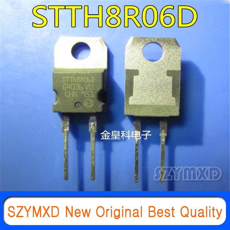 

Диод Быстрого Восстановления STTH8R06D 8A, 10 шт./лот, 600 В, TO220-2