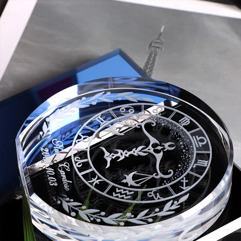 Индивидуальное созвездие полупользовательские кристаллы лазерная гравировка