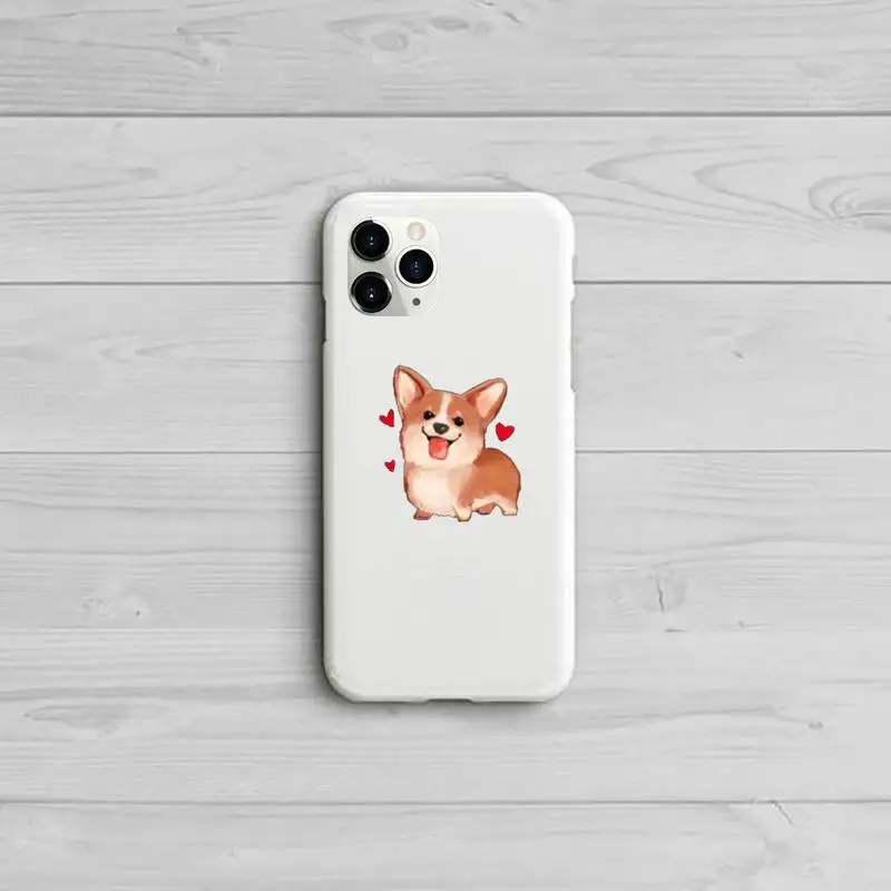 

Cute Corgi Butt Animal Puppy Phone Case Candy Color for iPhone 11 12 pro XS MAX 8 7 6 6S Plus X 5S SE 2020 XR