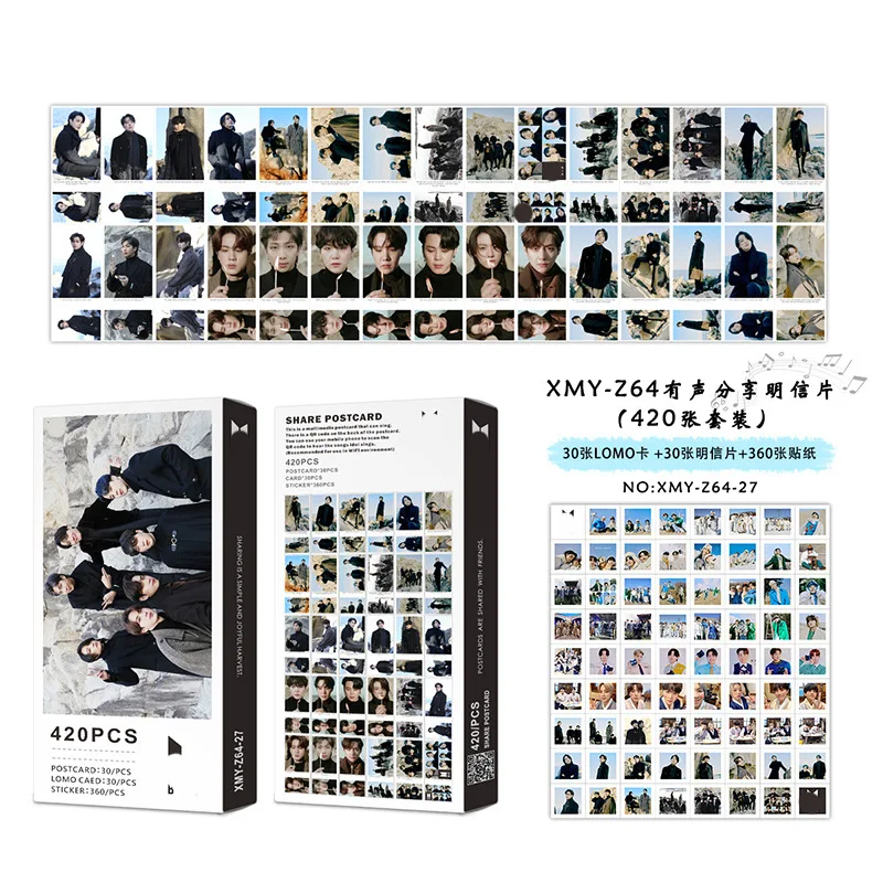 

Оптовая продажа Lomo Card Kpop Idol Bangtan Boys зимняя упаковка 2020 Hanfu поделиться плакатами Набор открыток новый альбом фотопечать открыток
