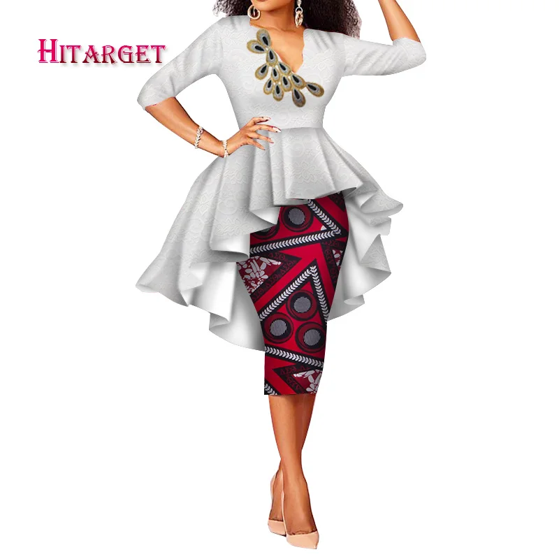 Африканская одежда комплект из двух предметов юбка с Африканским принтом +