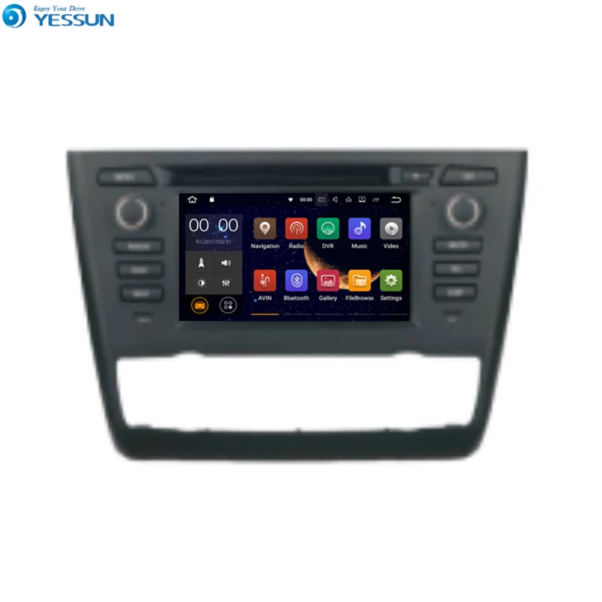 Мультимедийный проигрыватель YESSUN для BMW 1 E81 / E82 E87/E88 Android GPS навигация