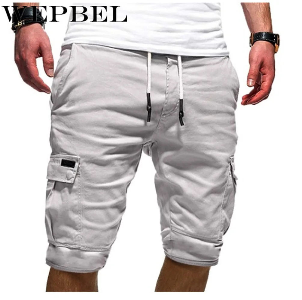 Летние Короткие брюки WEPBEL модные мужские летние пляжные свободные шорты |