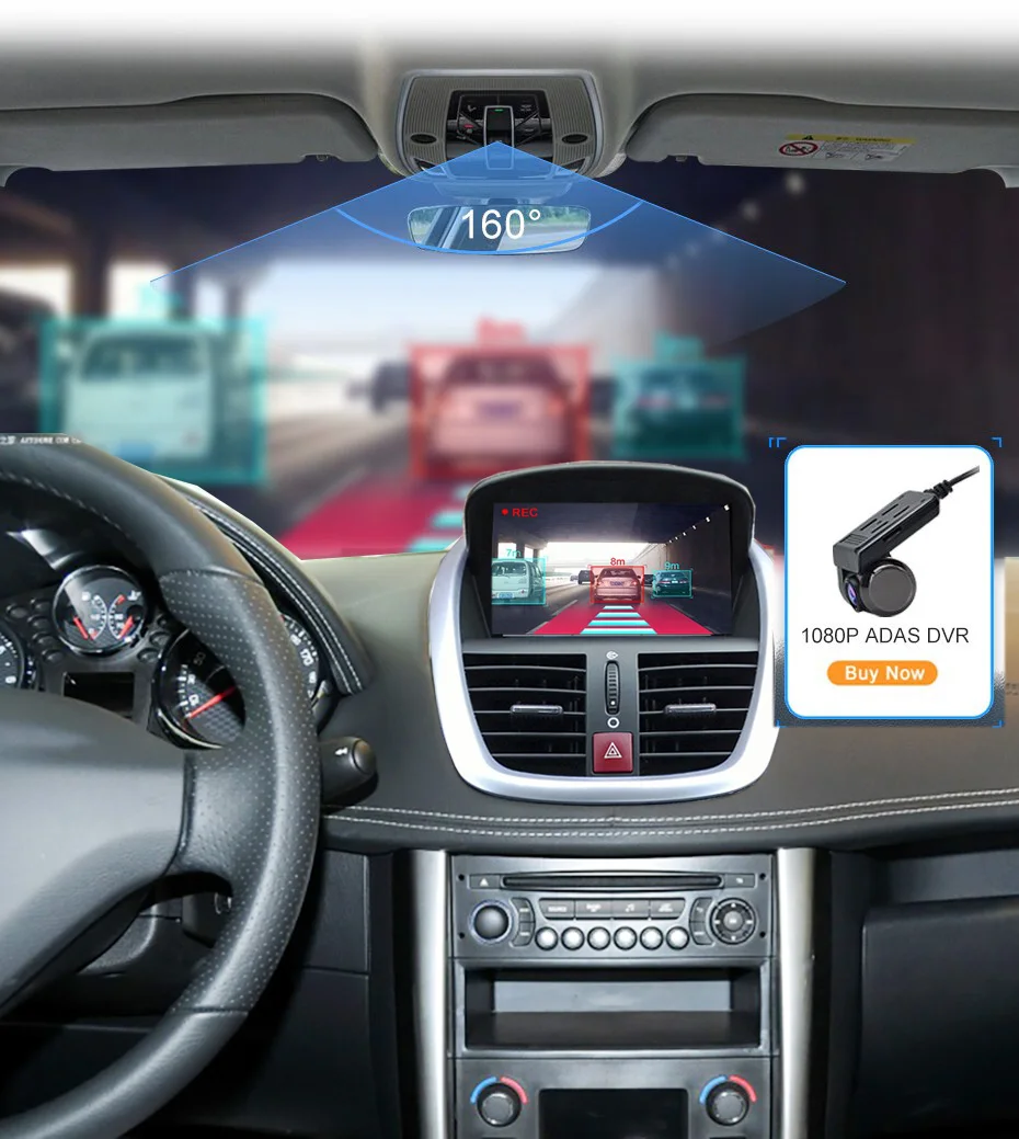 Android 9,0 автомобильный dvd-плеер для peugeot 207 2007- gps-навигация, радио, стерео Bluetooth USB Мультимедиа gps карта