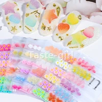 new arrival sweet 3d nail art decorations rhinestones flower star heart resin manicure supplies tool fake nails accessories