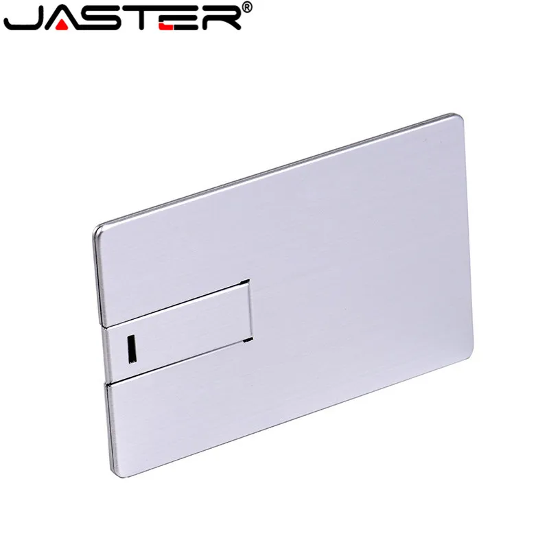 Usb флеш-накопитель JASTER 4 ГБ 8 16 32 64 металлическая карта флешка бизнес-подарок